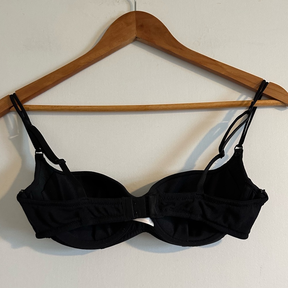 Vintage Victoria’s Secret Black Push Up Classic Neutral Bra size 34C EUC - Picture 3 of 9